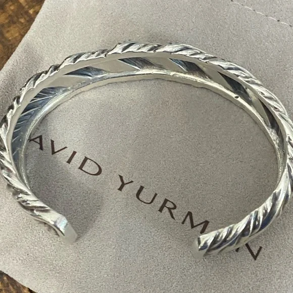 David Yurman Cuff Diamond Authentic - Picture 2 of 5